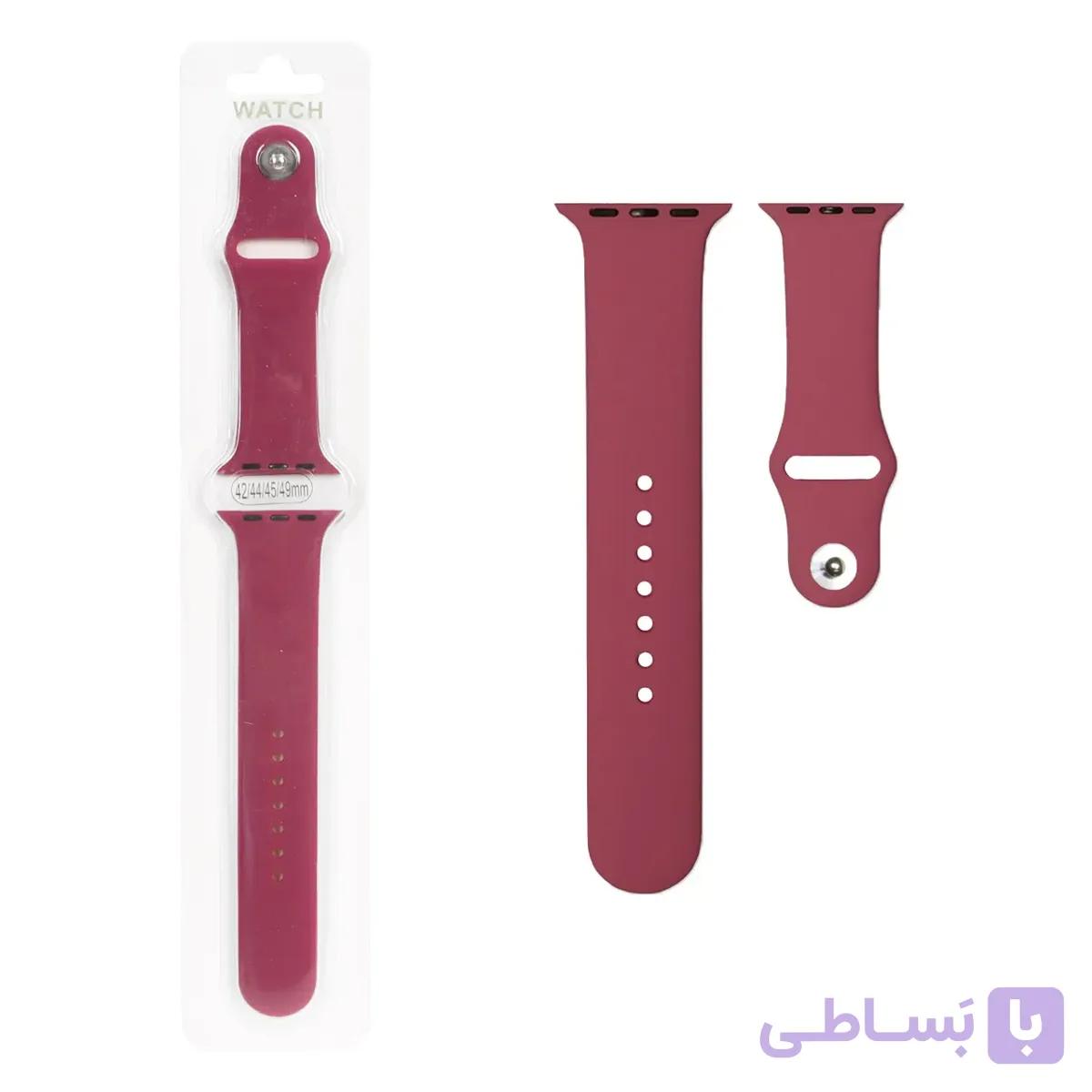 بند اپل واچ مناسب برای سایز های 42/44/45 میلی متری مدل سیلیکونی پک بزرگ-(فقط عمده-حداقل 100 عدد-بالای 2000عدد روی خط) — تصویر 1