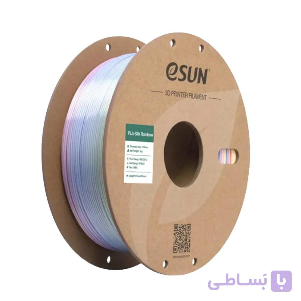 فيلامنت ابریشمی ایسان (برکه یشم) | Filament eSUN SILK-PLA Rainbow – Jade Pool — تصویر 1