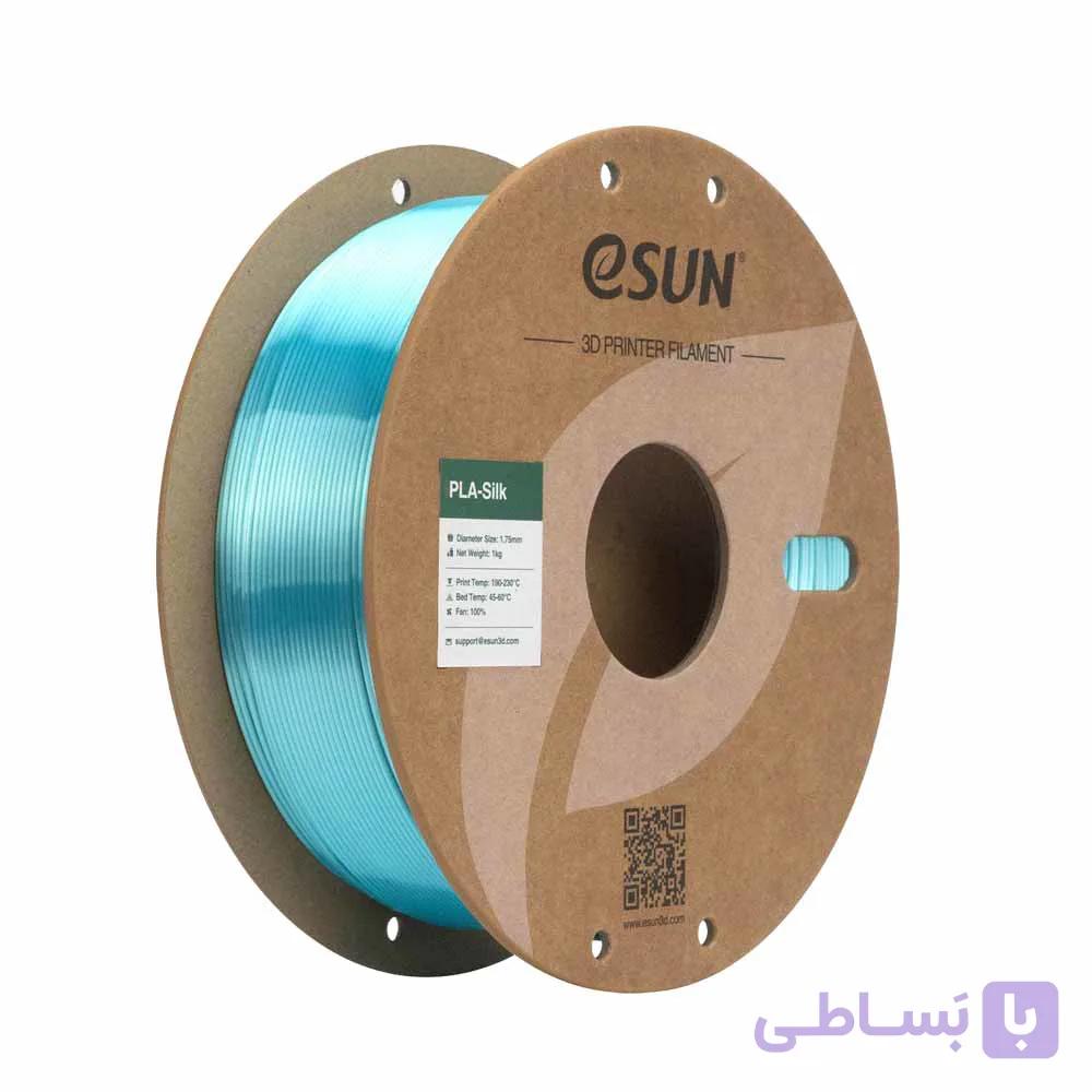 فيلامنت ابریشمی ایسان (آکوآ) / Filament eSUN eSILK-PLA – Aqua — تصویر 1