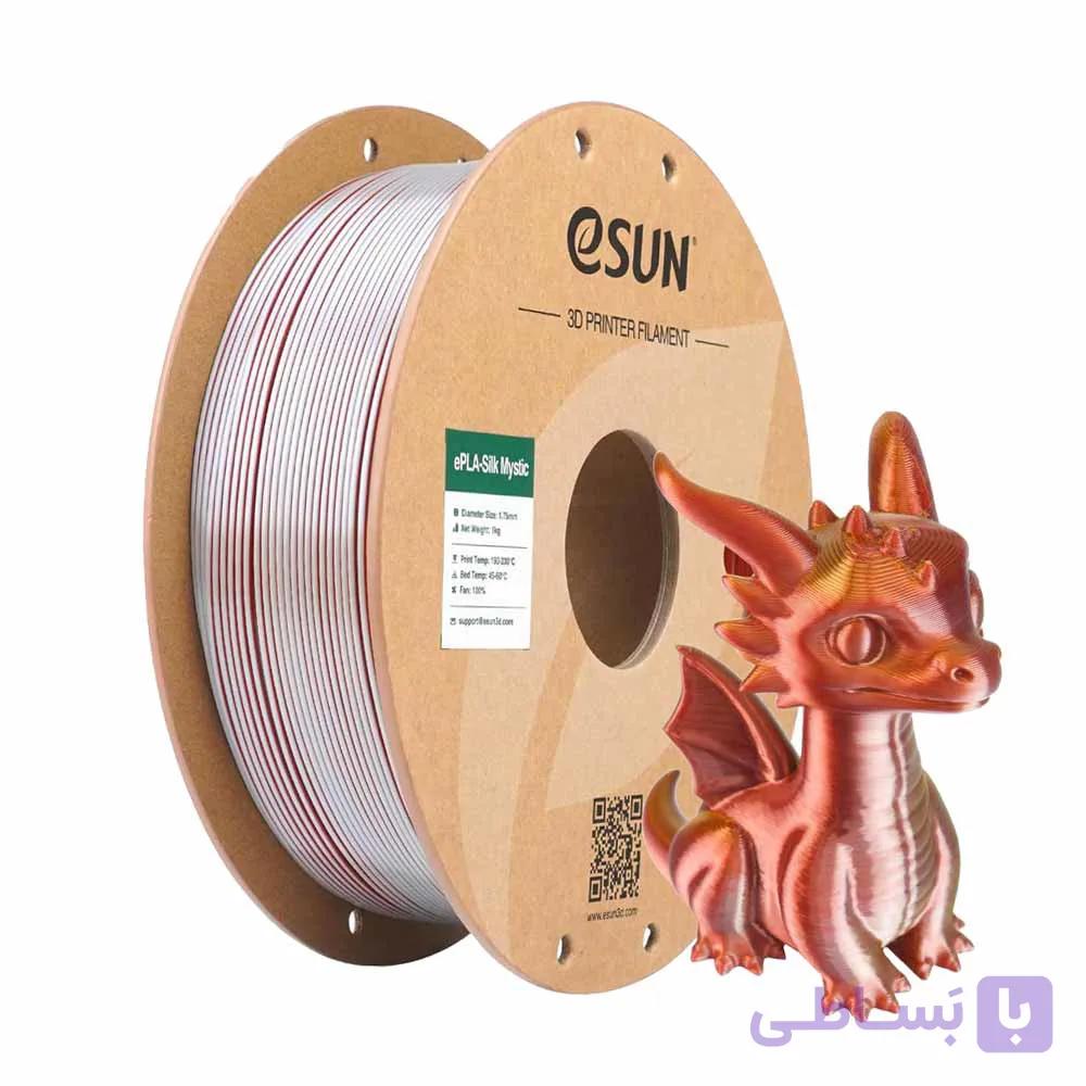 فيلامنت میستیک ایسان طلایی نقره ای مسی / Filament eSUN PLA-Silk Mystic – Gold Silver Copper — تصویر 1