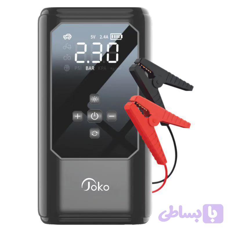 جامپ استارتر ، پمپ باد دیجیتال و پاوربانک JOKO مدل J58 با توان 600A و ظرفیت 6400mAh — تصویر 1