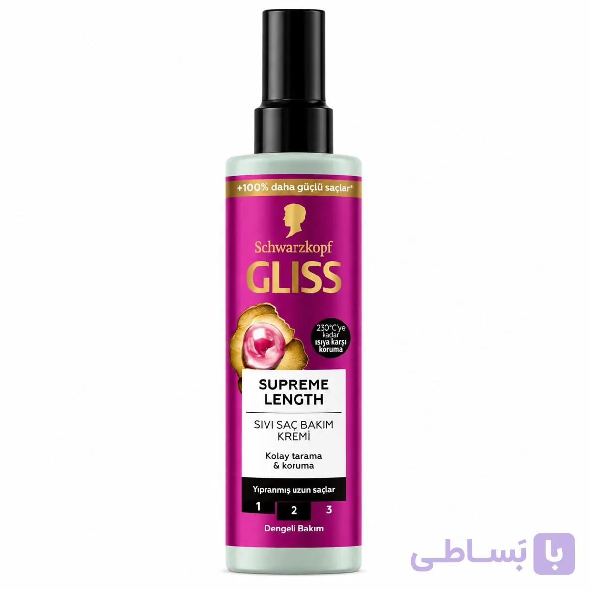 اسپری مو گلیس مدل Supreme Length