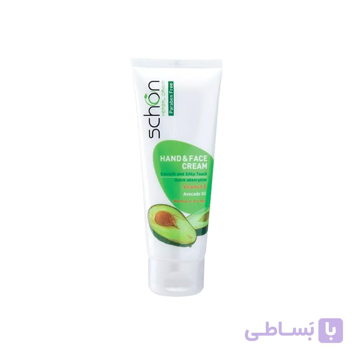 کرم دست و صورت با عصاره آووکادو تیوبی شون