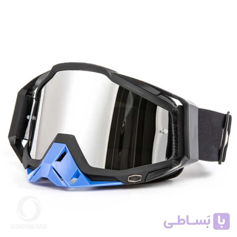 عینک طوفان و اسکی 100% RACECRAFT Black Blue درجه یک — تصویر 1