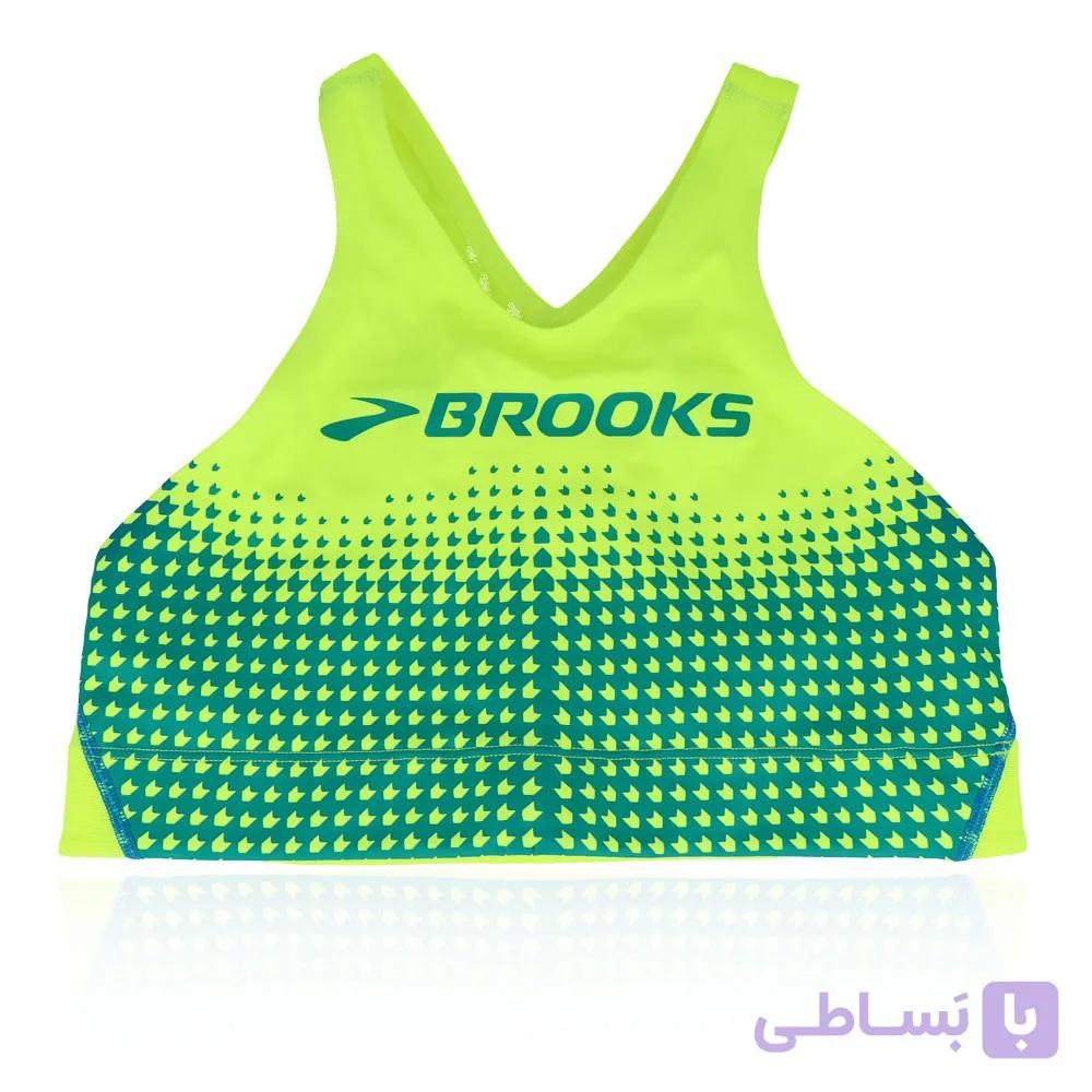 نیم تنه زنانه ورزشی Brooks Elite Crop V2 Women’s Running Sports Bra — تصویر 1