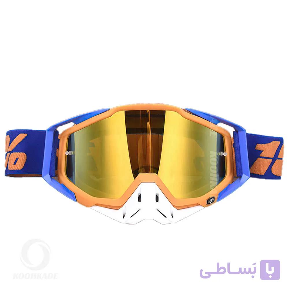عینک طوفان و اسکی 100% RACECRAFT Orange درجه یک — تصویر 1