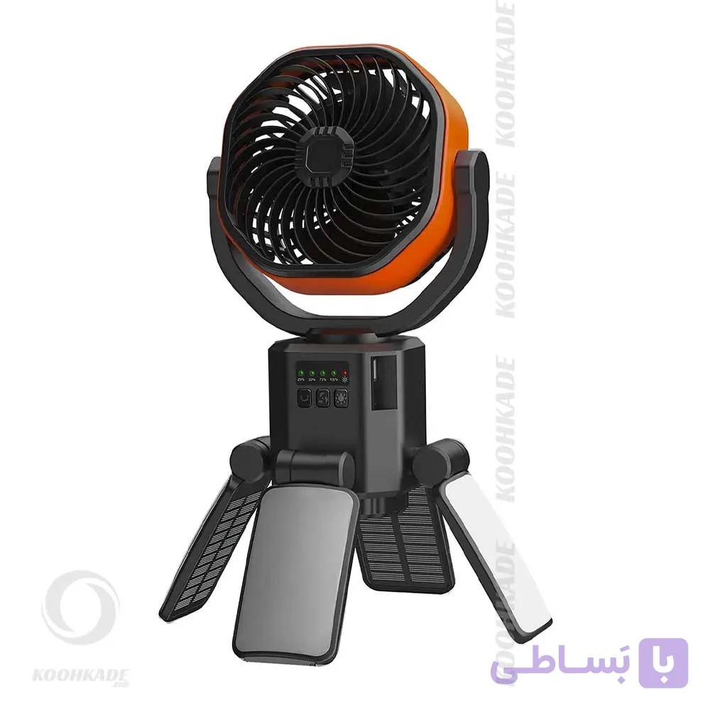پنکه شارژی چند منظوره تاشو F6611 — تصویر 1