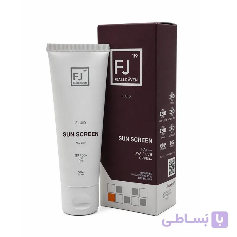 کرم ضدآفتاب بی رنگ FJ (اف جالر اون) – 50 میلی لیتر — تصویر 1
