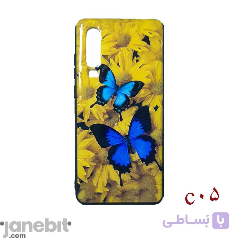 کاور طرح دار دور ژله ای گوشی هوآوی P30 کد: C05