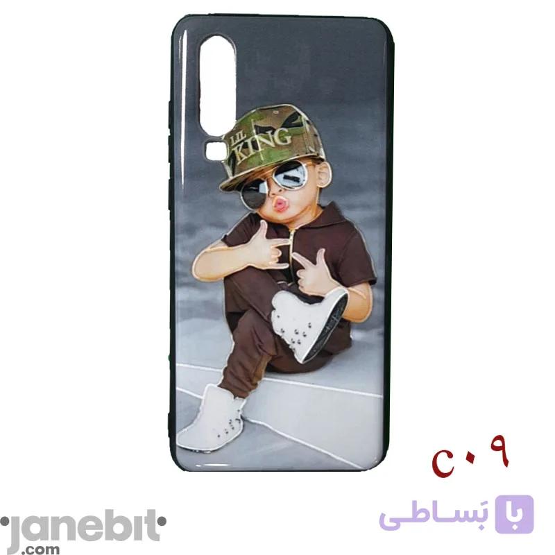 کاور طرح دار دور ژله ای گوشی هوآوی P30 کد: C09