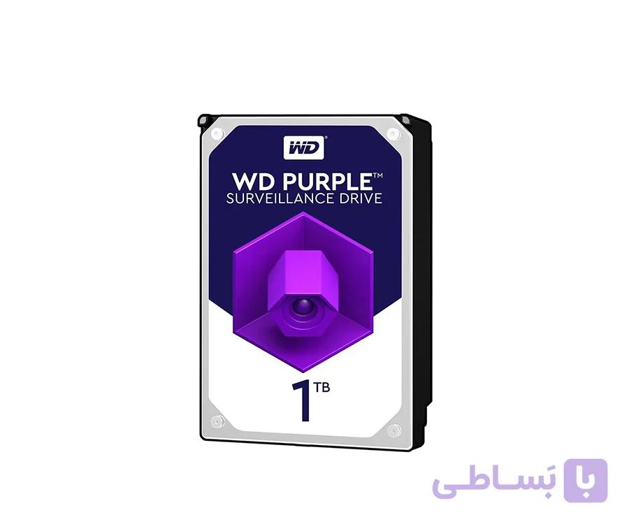 هارد دیسک اینترنال وسترن بنفش دیجیتال ظرفیت ۱ ترابایت گارانتی اصلی