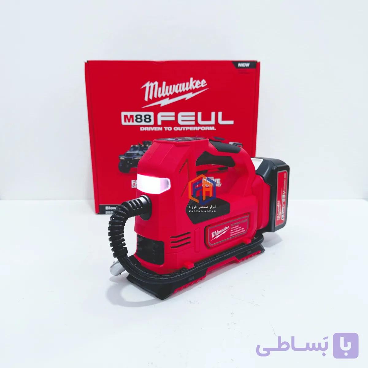 پمپ باد شارژی و فندکی میلواکی مدل M88 — تصویر 1