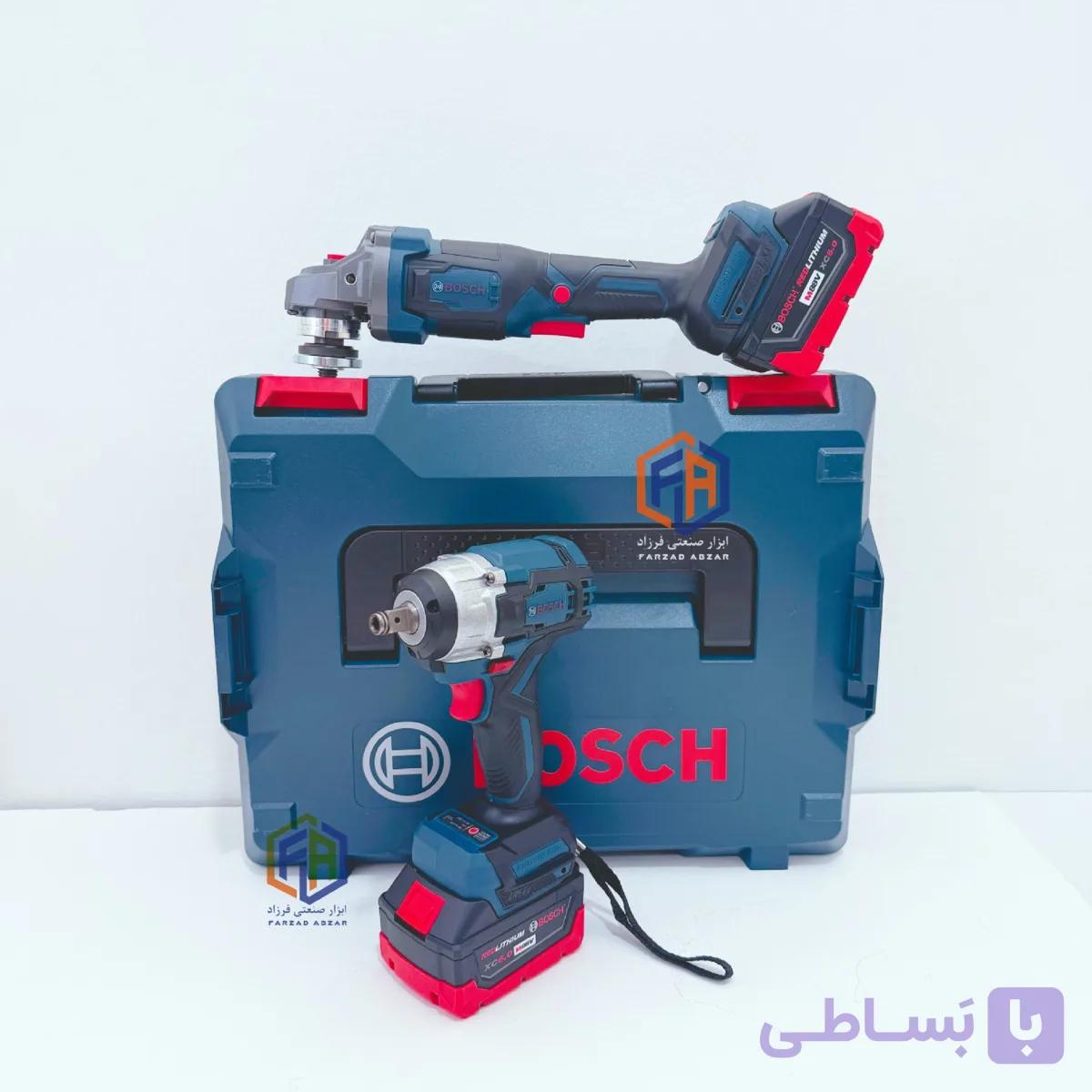 ست دو قلوی بکس و فرز شارژی بوش 88 ولت مدل M88 — تصویر 1