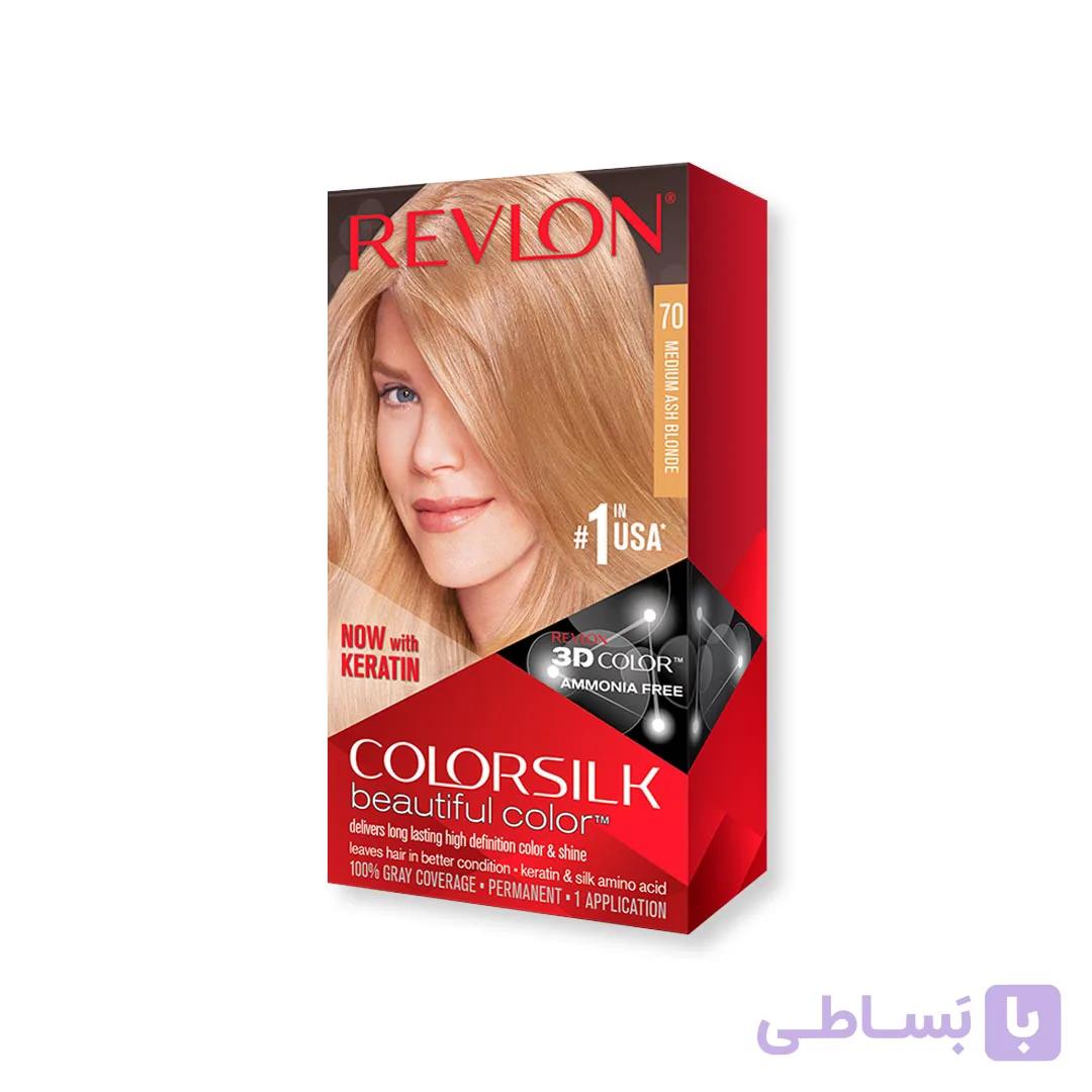 کیت رنگ مو رولون شماره 70 حجم 59 میلی لیتر رنگ بلوند خاکستری متوسط