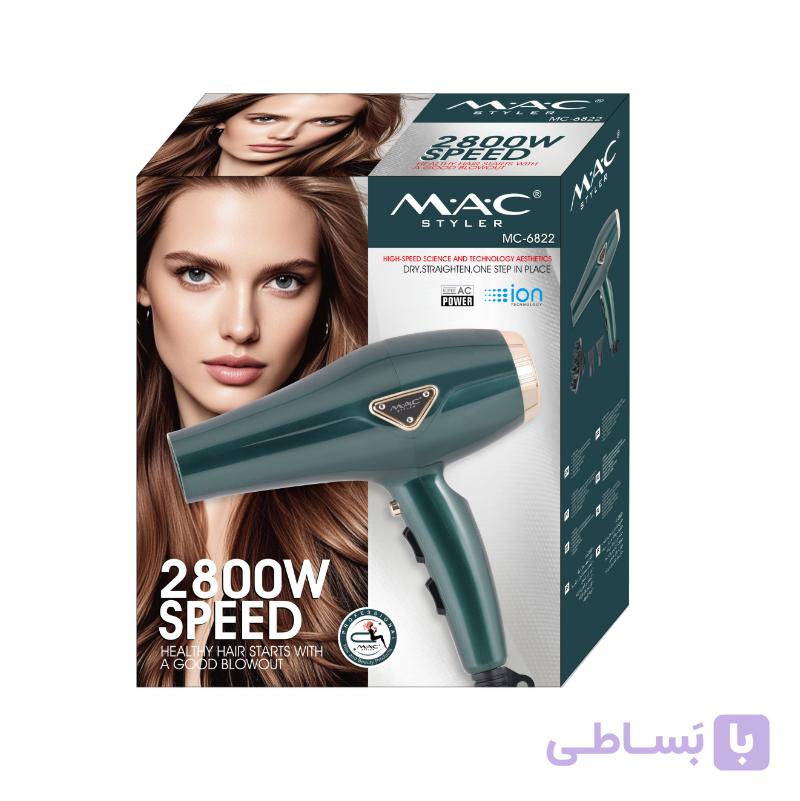 سشوار 2800 وات MC-6822 مک استایلر M.A.C STYLER — تصویر 1