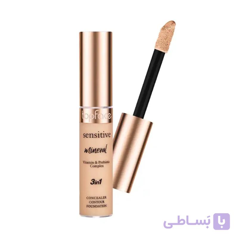 کانسیلر مایع سه در یک Sensitive Mineral 001 تاپ فیس topface — تصویر 1