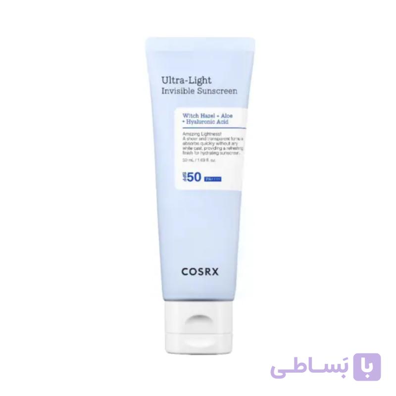 ضد آفتاب هیالورونیک اسید SPF50 مدل ULTRA LIGHT کوزارکس COSRX — تصویر 1