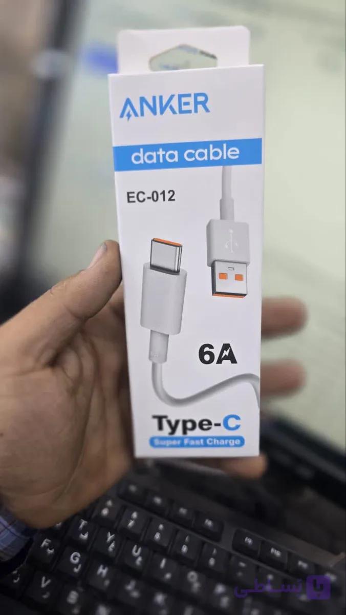 کابل شارژر فست شارژر تایپ سی انکر مدل EC-012 — تصویر 1
