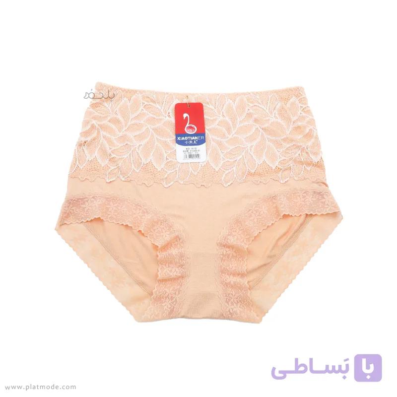 شورت زنانه ویسکوز طرح برگ — تصویر 1