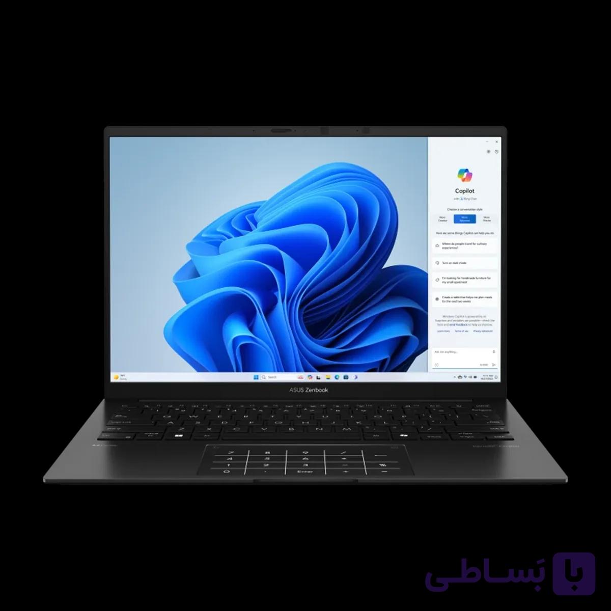 لپ تاپ ایسوس 14 اینچی مدل Zenbook 14 OLED UM3406HA R7 8840HS 16GB 512GB Radeon — تصویر 1