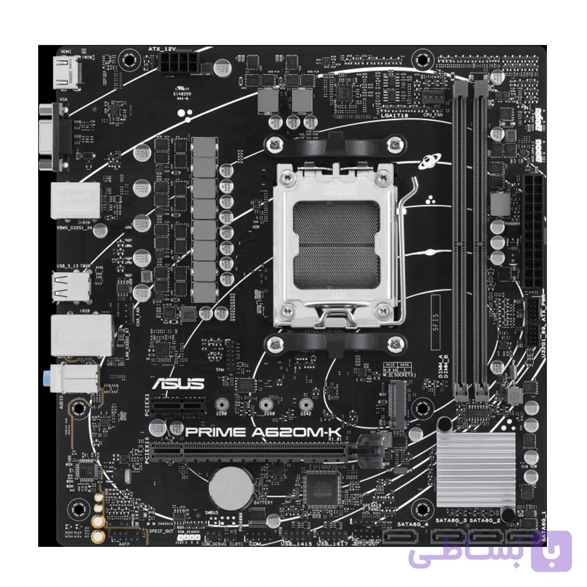 مادربرد ایسوس مدل PRIME A620M-K D5 — تصویر 1