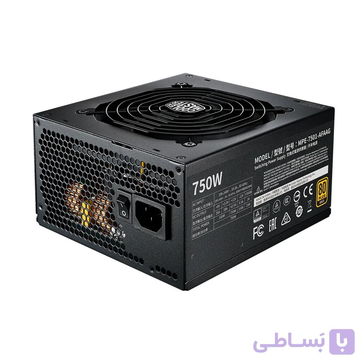 پاور کامپیوتر کولر مستر مدل MWE GOLD 1050 V2 Full Modular — تصویر 1