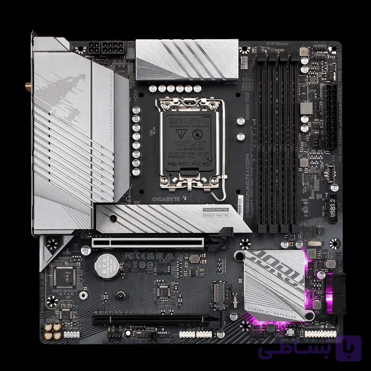 مادربرد گیگابایت مدل B760M AORUS ELITE AX DDR4 (rev. 1.x) — تصویر 1