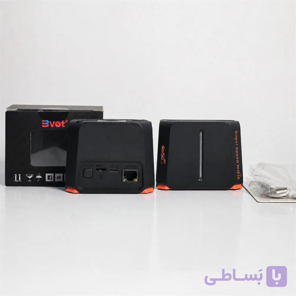 مودم BVOT X1 رومیزی 4G باتری‌دار Wi‑Fi 6 آکبند