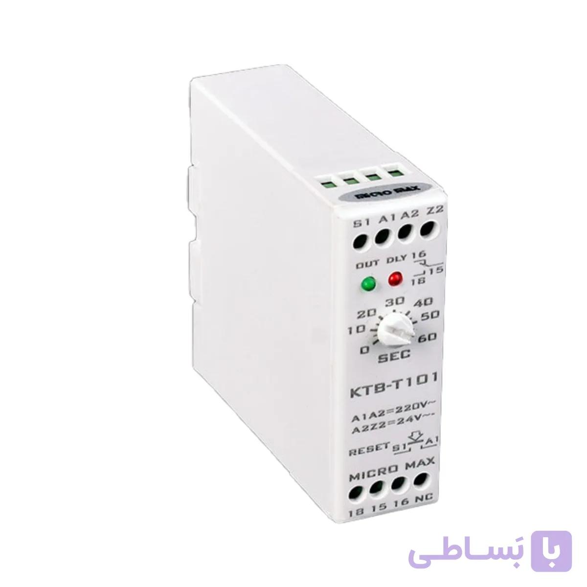 رله تایمر صنعتی کتابی میکرومکس مدل KTB-T101 — تصویر 1