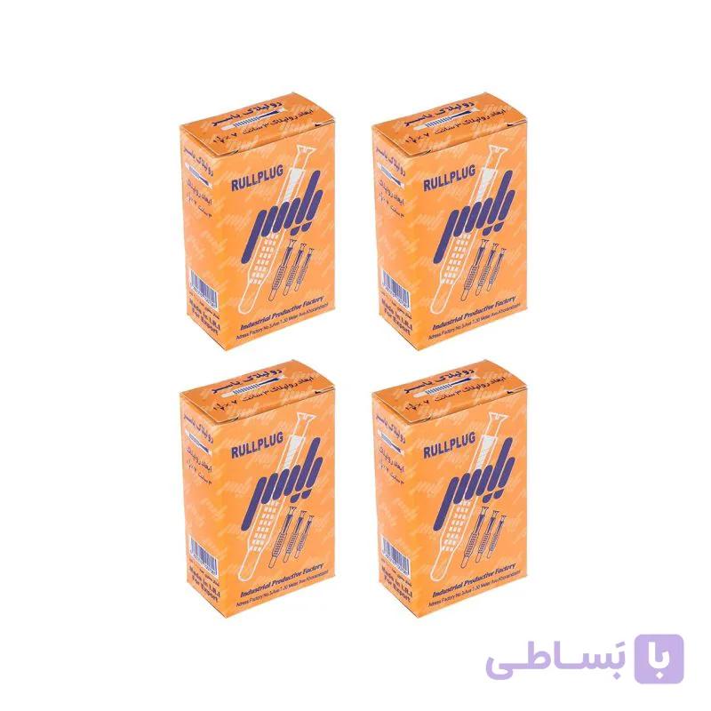 رول پلاک مواد اولیه سفید لبه دار شاخدار یاسر جنس خوب   سایز  4  5   6   سانت (5 تایی)