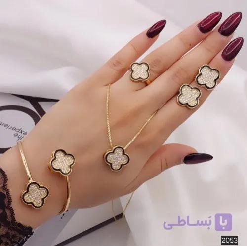 سرویس جواهری ونکلیف استیل کوپر رنگ ثابت و ضد حساسیت 2053