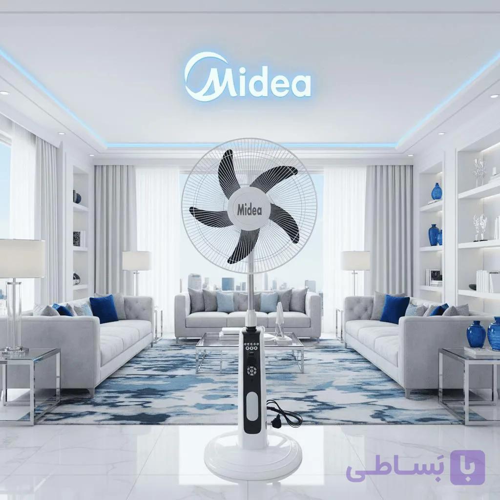 پنکه شاژری ایستاده مدیا سایز ۱۶ اینچ مدل FS46_23MRD Mides