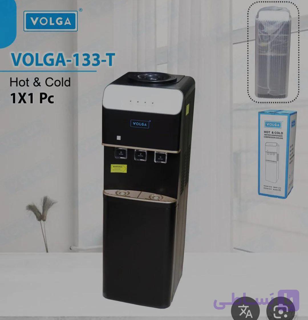آبسردکن ایستاده ولگا مدل VOLGA-133T | سه شیره، طرح یخچال، رنگ مشکی هزینه ارسال پس کرایه بامشتری