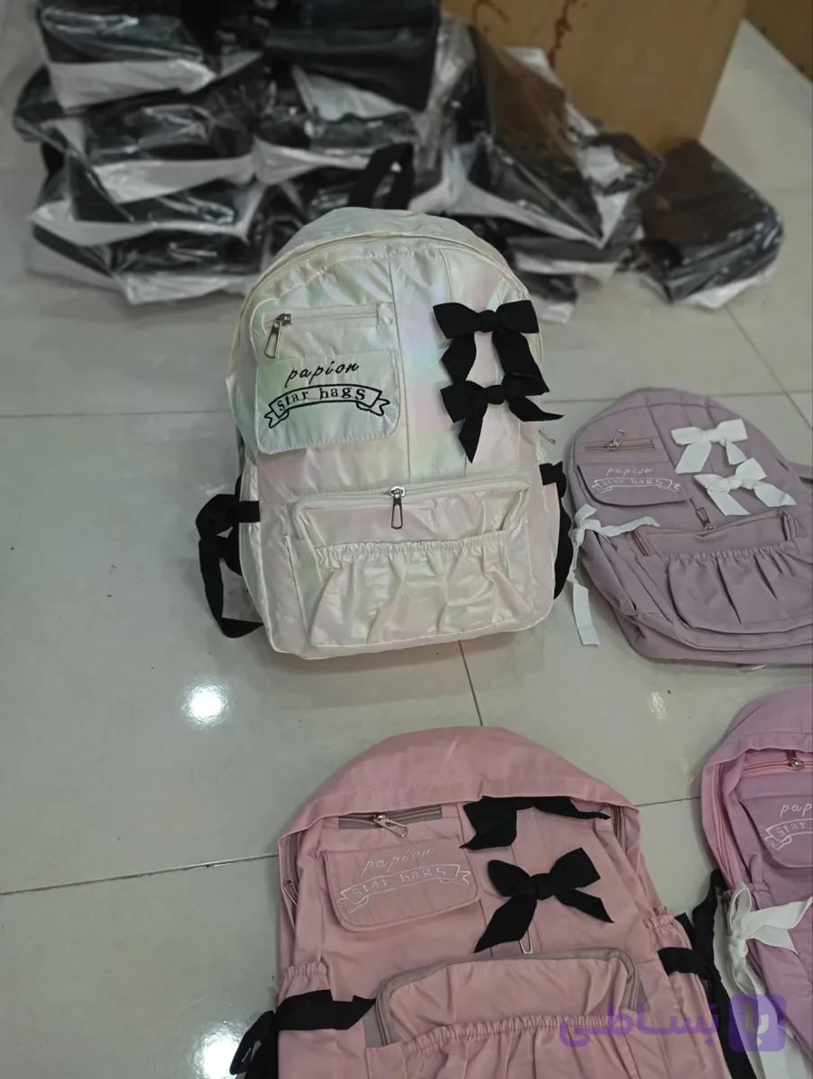 کوله دخترانه پاپیونی ارسال رایگان — تصویر 1