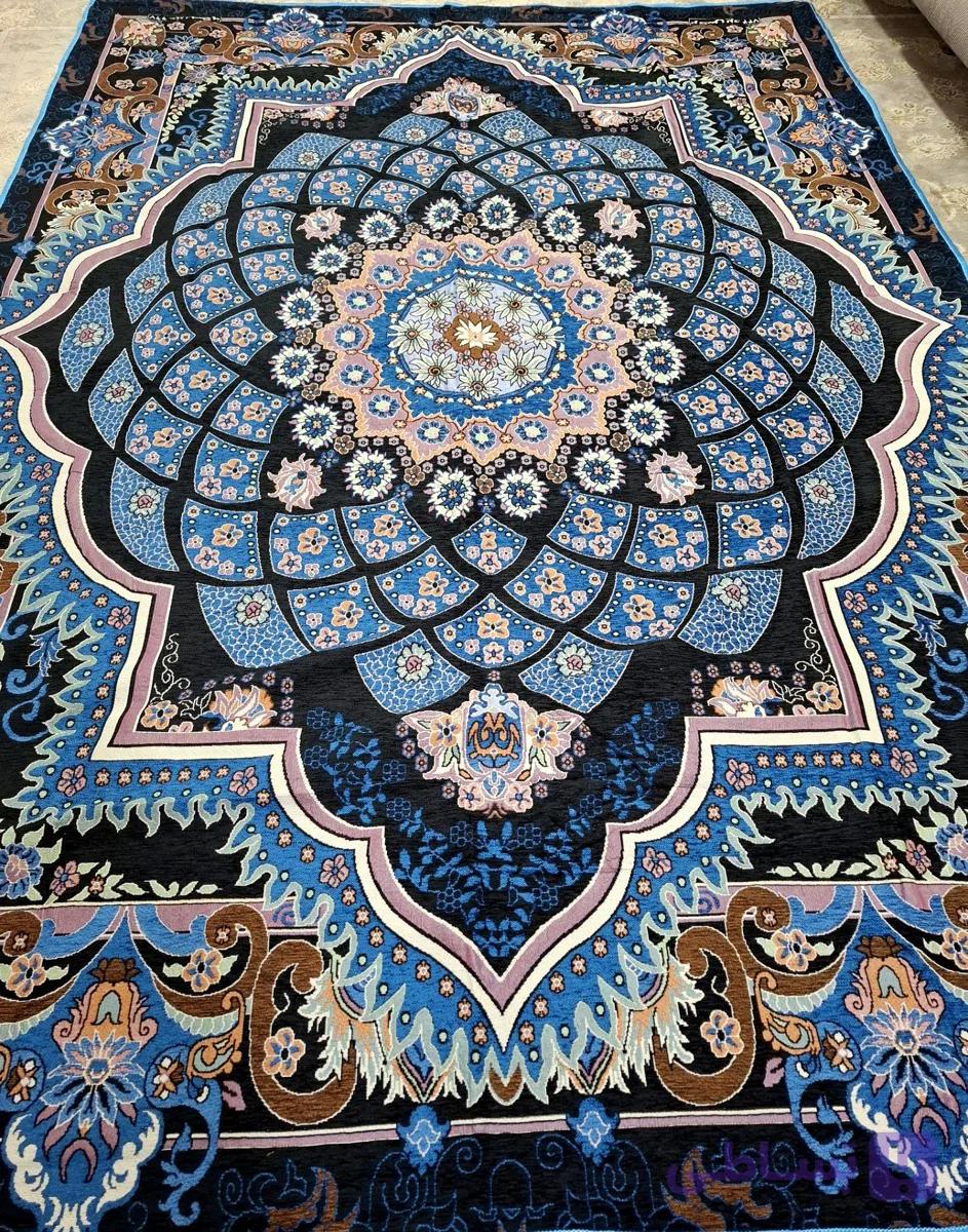 روفرشی ۹ متری مخمل دوشانل طرح کهکشان هزینه ارسال پس کرایه بامشتری — تصویر 1