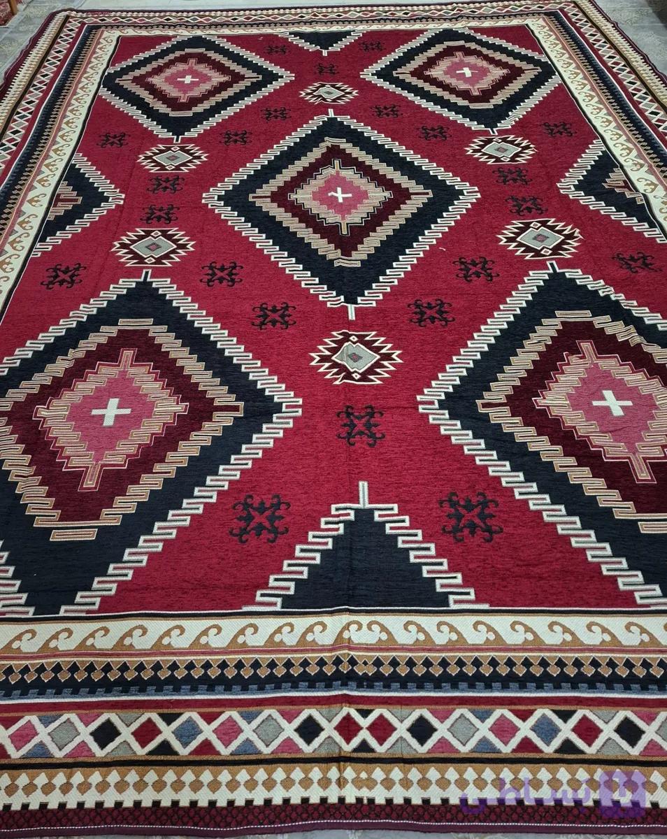 روفرشی سنتی ۱۲ متری مخمل دوشانل خالص – ضد سر خوردن و بادوام | فروشگاه لیان — تصویر 1