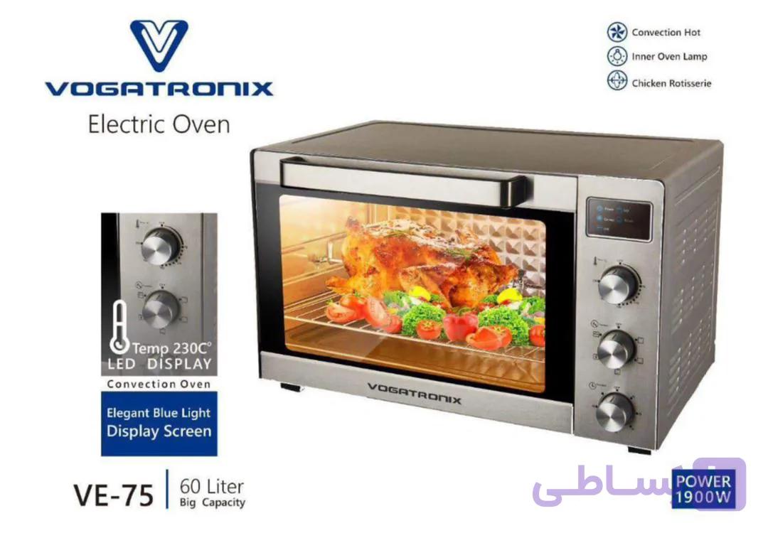 توستر ۶۰ لیتری وگاتی مدل VE-75 هزینه ارسال پس کرایه بامشتری