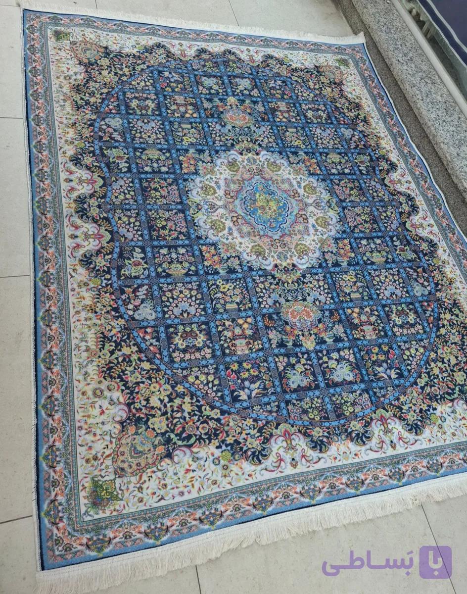 فرشینه مخمل 4 متری | جنس نرم و لطیف با زیره لاتکس اصل | ریشه‌دار | سایز 160×210ارسال پس کرایه — تصویر 1
