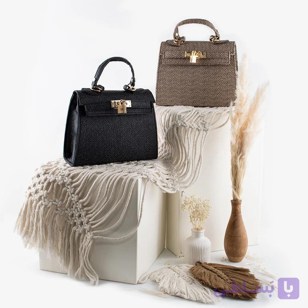 کیف زنانه آرمانی کد 4659 ابعاد 17×22 شیک و جمع‌وجور ارسال رایگان — تصویر 1