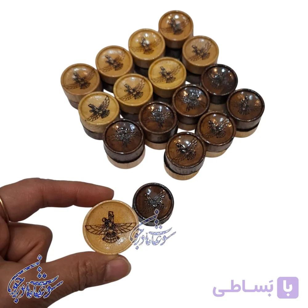 مهره تخته نرد چوبی اعلا — تصویر 1