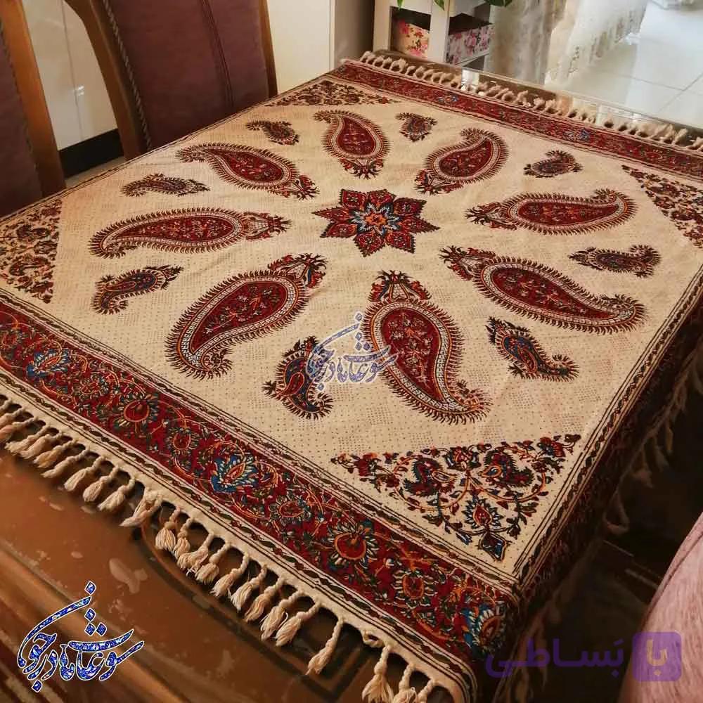 رومیزی قلمکار طرح پته لپی — تصویر 1
