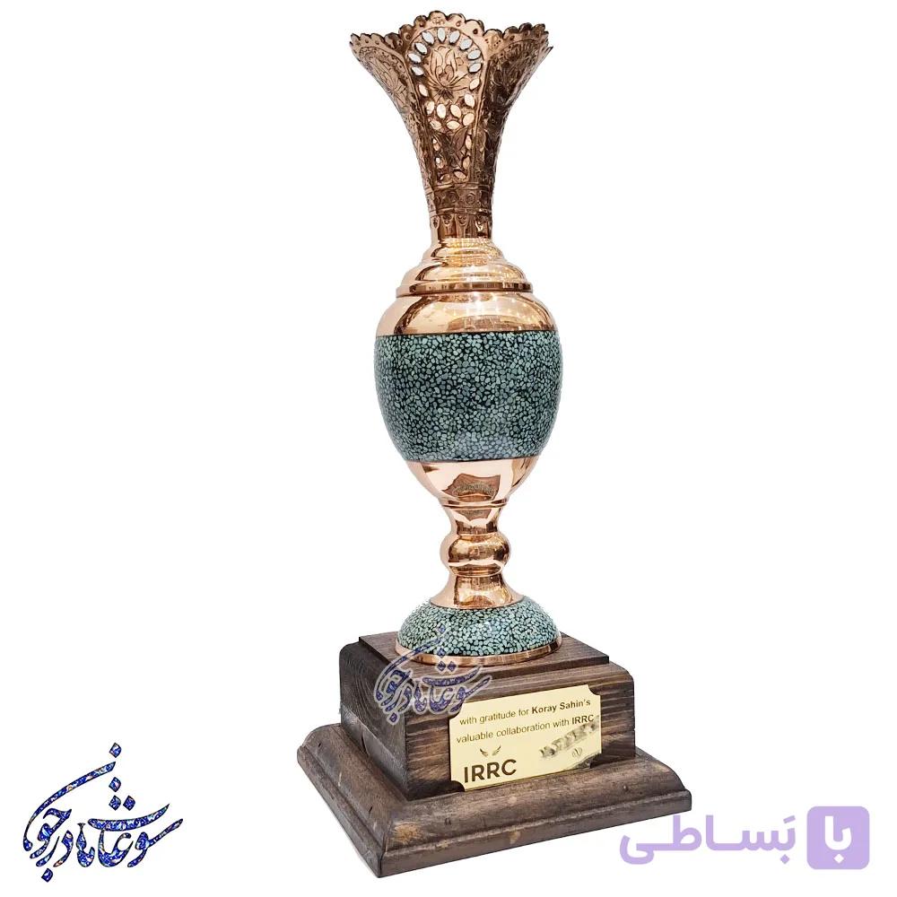 تندیس گلدان فیروزه کوبی — تصویر 1