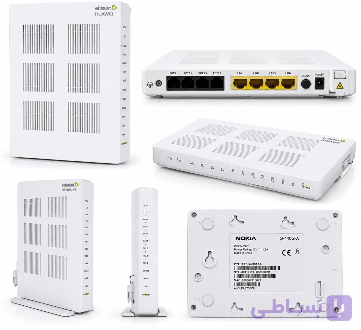 مودم فیبر نوری Nokia G-440G-A GPON ONT | چهار پورت LAN گیگابیتی | 4 پورت تلفن — تصویر 1