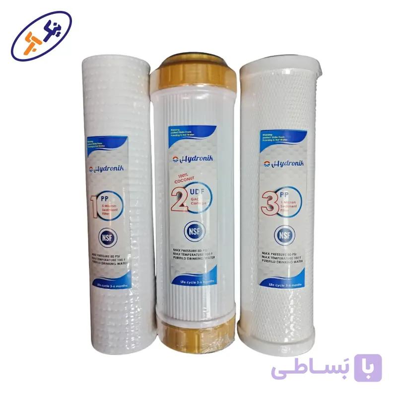 ست فیلتر تصفیه آب خانگی هیدرونیک مدل کوکونات — تصویر 1