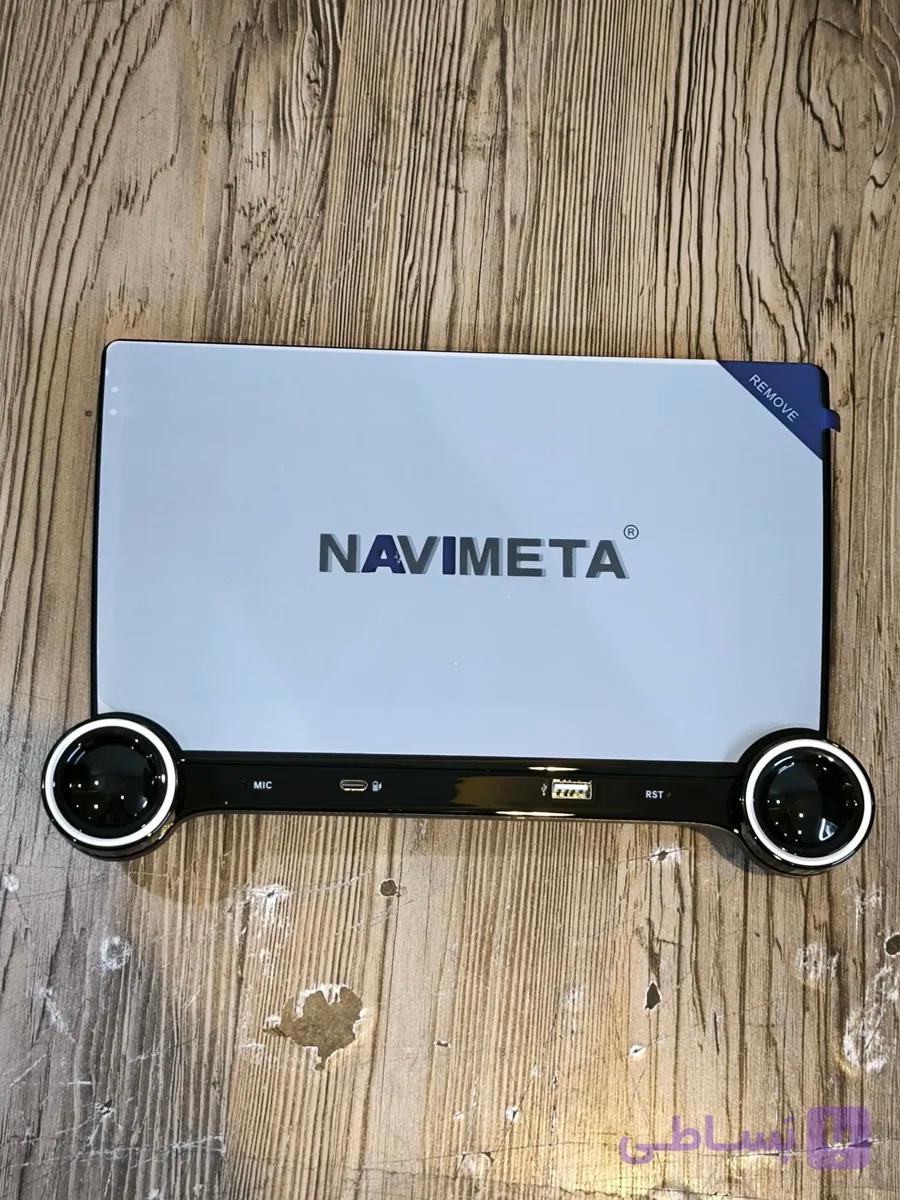 مانیتور اندروید 9 اینچ ولوم دار NAVIMETA با حافظه 32+2 با کارپلی و خروجی ساب 4K — تصویر 1