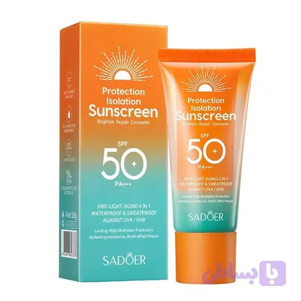 کرم ضد آفتاب 6 کاره سادور SPF 50