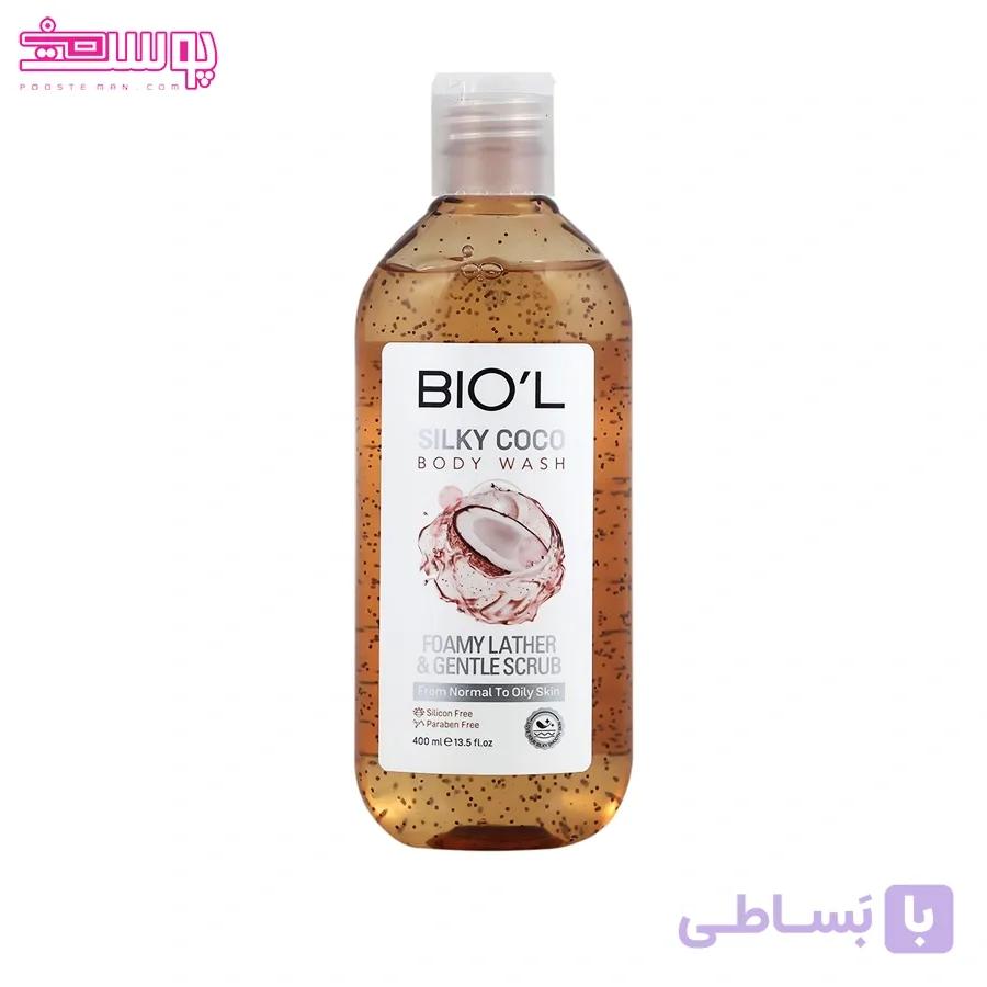 شامپو بدن ژلی سیلکی کوکو بیول حجم 400ml — تصویر 1