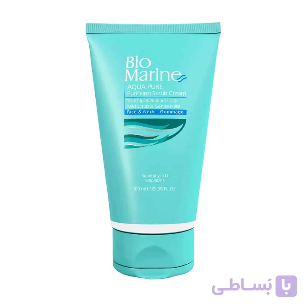 اسکراب و لایه بردار صورت و گردن بایومارین حجم 100 میلی لیتر — تصویر 1