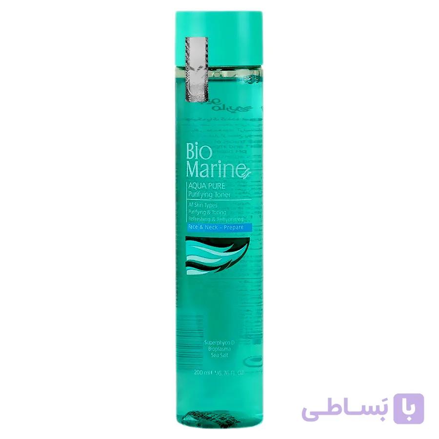 (تونر) تونیک پاک کننده صورت بایومارین مناسب انواع پوست حجم 200 میلی — تصویر 1