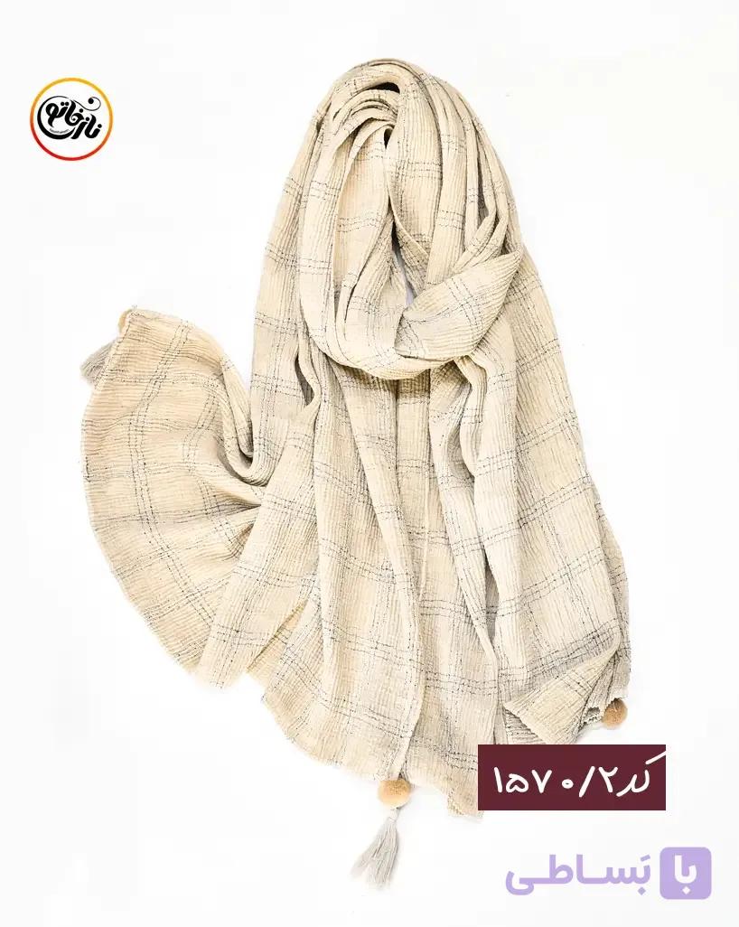 شال پلیسه چهارخونه کد 1570 — تصویر 1